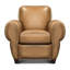 Parisian Leather Armchair-72633380-72723868