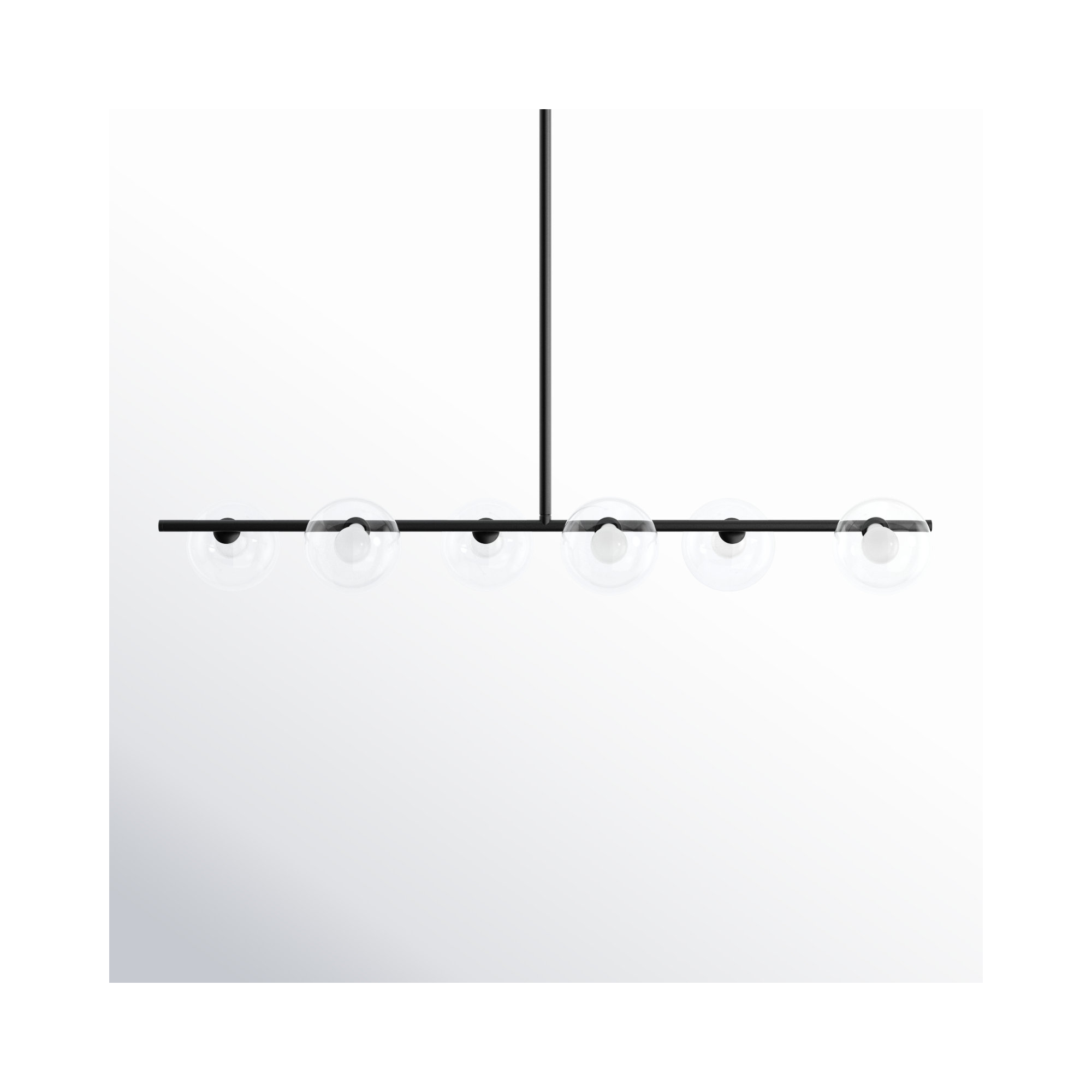 Denae 6 - Light Metal Sphere Chandelier