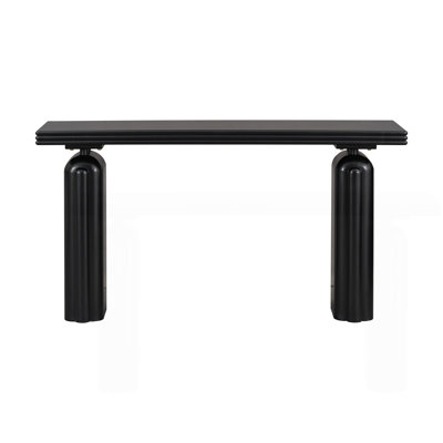 U_STYLE Chic, Elegant And Luxurious Acacia Veneer Console Table,Suitable For Entryway, Hallway, Living Room, Foyer, Corridor