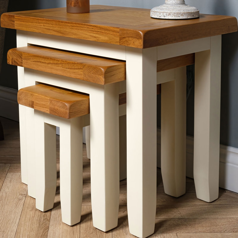 Dacy Nesting Tables, Cream