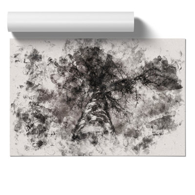 Birch Tree Watercolour - Frameless Print