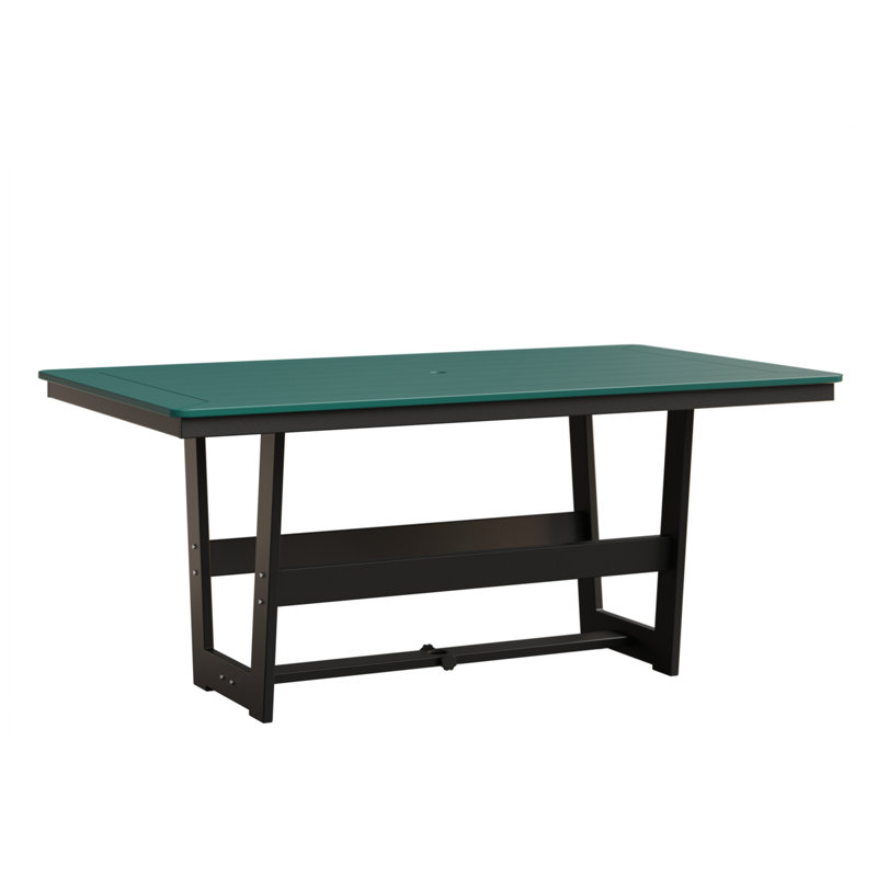 Table de salle à manger 70 po Berlin Gardens Hudson, Sarcelle, Noir mat