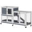 Cage pour animaux grise en bois gris