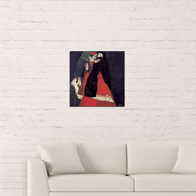 Egon Schiele - Wrapped Canvas Painting, 50cm H x 50cm W x 1.8cm D