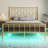Kasadie Metal Slat Storage Bed with LED Lights-1276126013-1276157403