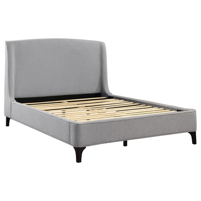 Harper Light Grey Platform Bed, King