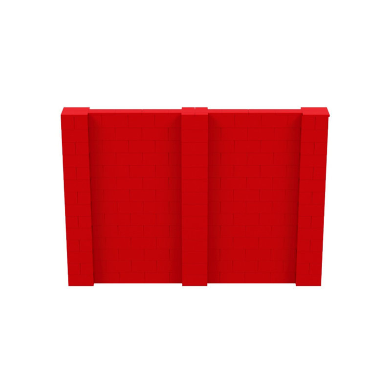 Ensemble mural de blocs géants 7 'T, H 84 po x l 120 po x P 12 po, Rouge