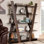 Étagère de salon en bois à 5 niveaux Hollen