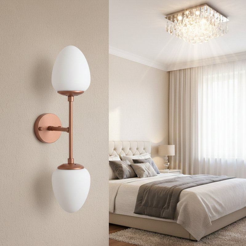 Elora 2-Light Armed Sconce, Copper