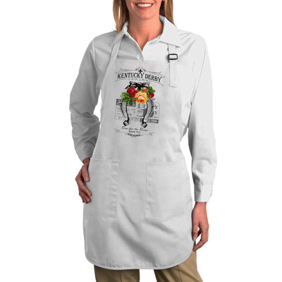 Kentucky Derby Horse Shoe Roses Kitchen Cotton Apron