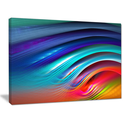 « belle ondulations arc-en-ciel », impression sur toile