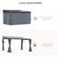 Pergola 9,5 pi L 13 pi. D Pavillon de jardin en aluminium