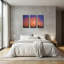« Brouillard matinal aux Arches - Parc national des Arches » par Darren White, triptyque mural, 91,4 cm x 61 cm-2131571860