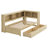 Daybed With Two Storage Drawers, Storage Cabinets And USB Ports