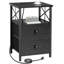 40cm W Metal Bedside Table-770791905