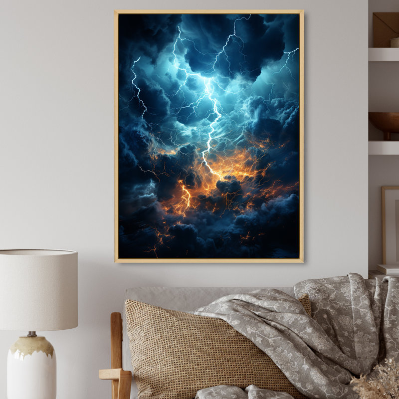 Lightning Ethereal Lightning II, reproduction d'art sur toile, Naturel, H 32 po x l 16 po x P 1 po