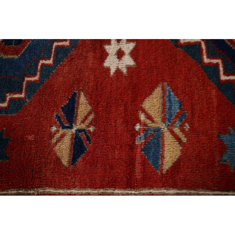 Tapis teint en laine antique Kazak