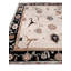 Roman hand-knotted New Zealand Wool Ivory/Black Area Rug