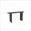 Table basse de 60 po bleu marine avec pieds courbés, installation à l'intérieur / à l'extérieur pour le salon et amp; Hall d'entrée, plateau épais et robuste-1705356196