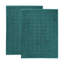 Nora Cotton Terry Solid Absorbent Thick Checkered Washable Bath Mat Set Of 2-105971381