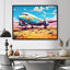 «Blue Sky Nostalgia Floral Mourning», reproduction d'art mural