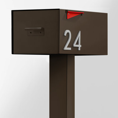 Large Malone Post Mounted Steel Mailbox