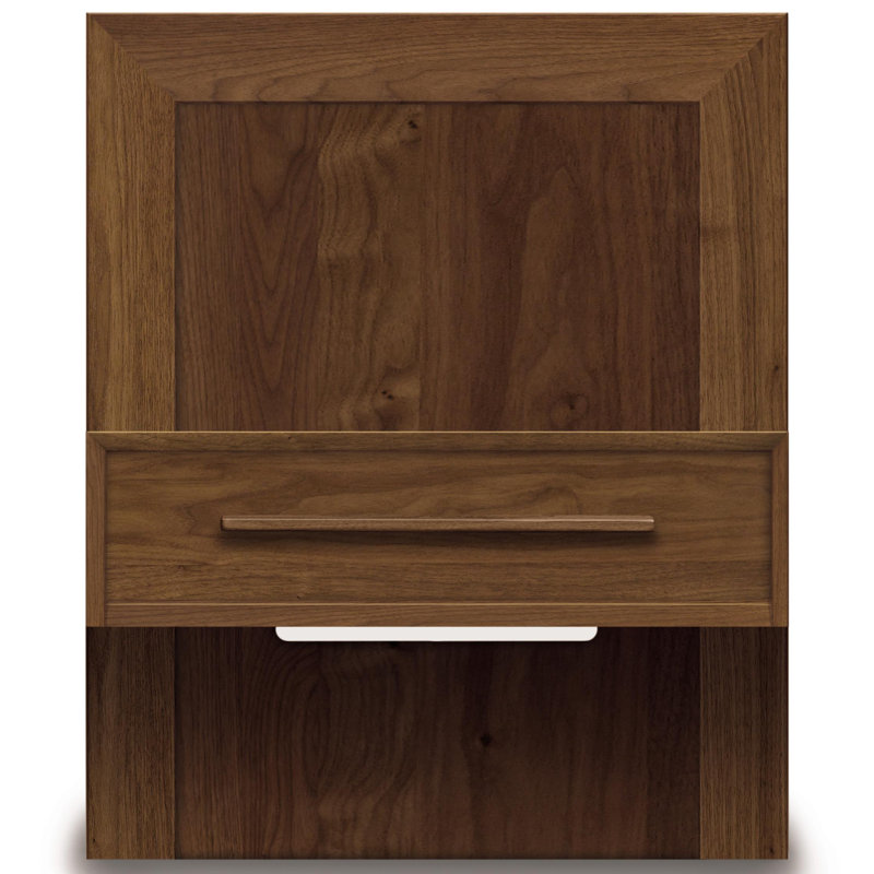 Table de chevet 1 tiroir Moduluxe, Noyer naturel