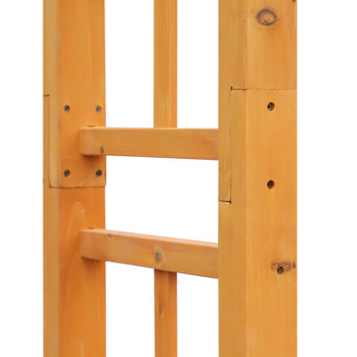 85" Wooden Garden In Orange, For Outdoor Events And Gardens, Trellis, Beautify Your Backyard Space Orange Elegant,