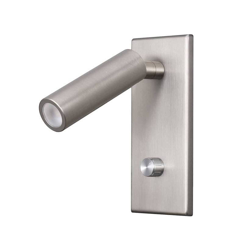 Aluminium LED Swing Arm Sconce, Brushed Nickel