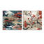 Ebre - ensemble de 2 art mural en verre acrylique-103930864
