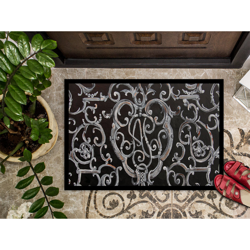 Hearon Non-Slip Outdoor Doormat, Rectangle 1'6" x 2'3"