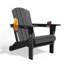 Chaise Adirondack pliante en polyéthylène haute densité Delman avec porte-gobelet double-1361014135