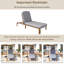 Méridiennes de patio réglables, chaise de piscine moderne en bois d'acacia