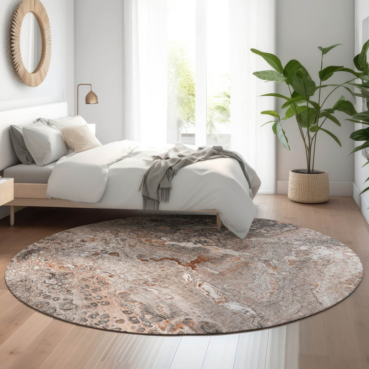 Premium Machine Washable Cerrito AMF588 Terracotta Rug