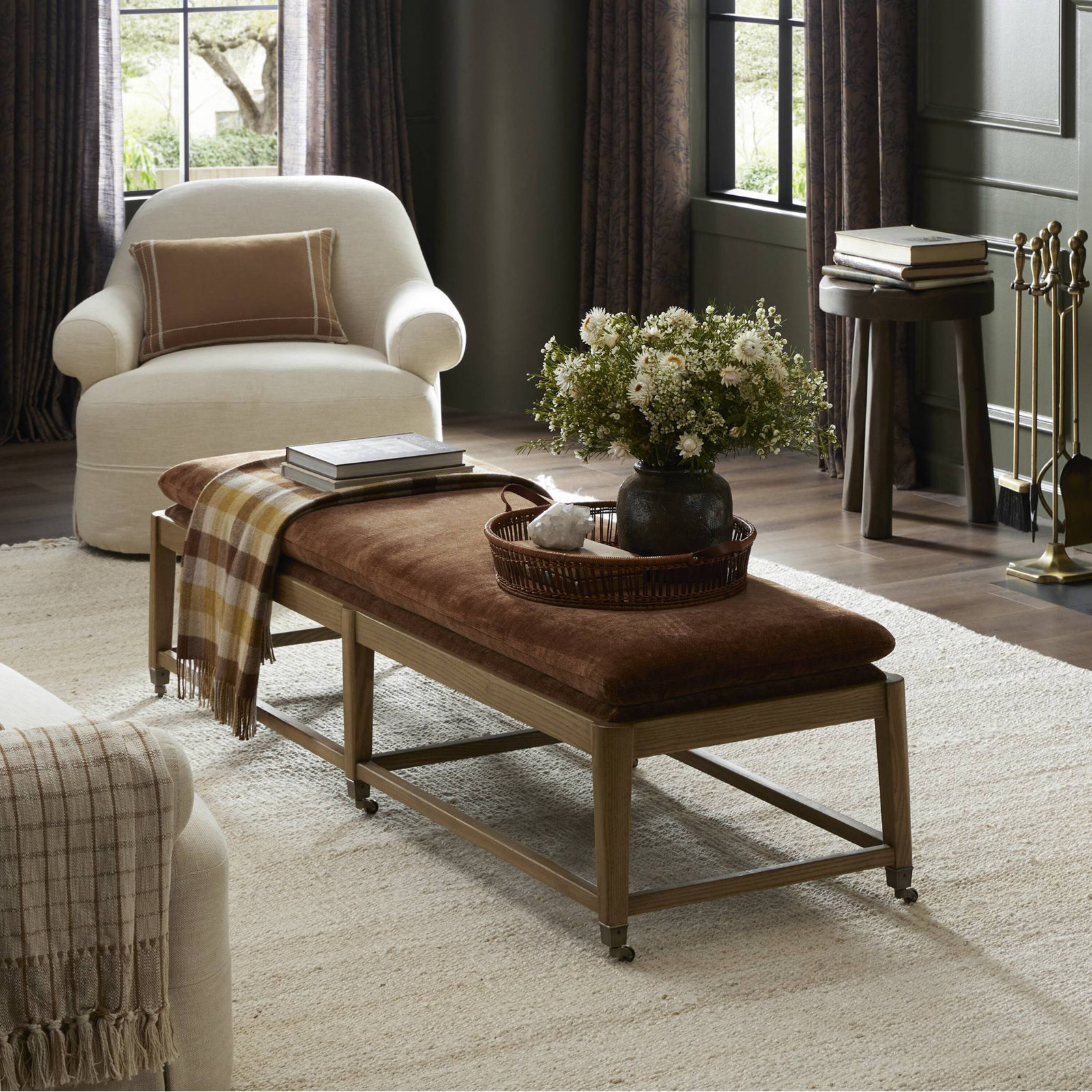 Eleanor Accent Bench, Altair Sienna