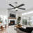 52 Inch Ceiling Fan With Dimmable LED Light 5 Solid Wood Blades Smart Remote Control Reversible DC Motor Ceiling Fan-110562174-110562175-122430241
