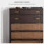 Commode décorative moderne en rotin