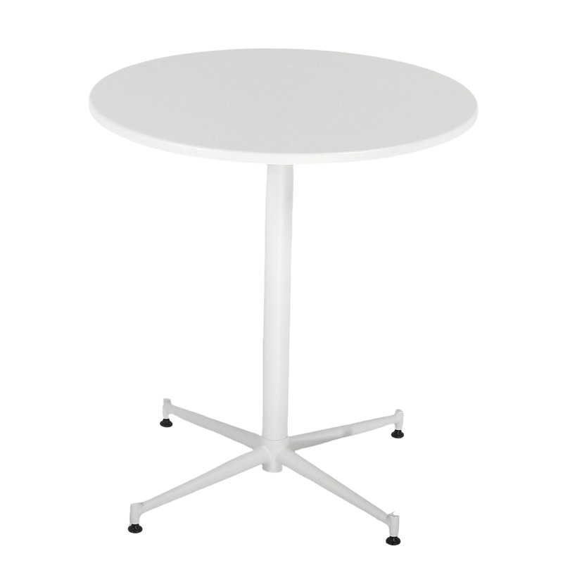 Table bistro Dairon, H 29,5 po x L 27,56 po x l 27,56 po, Blanc