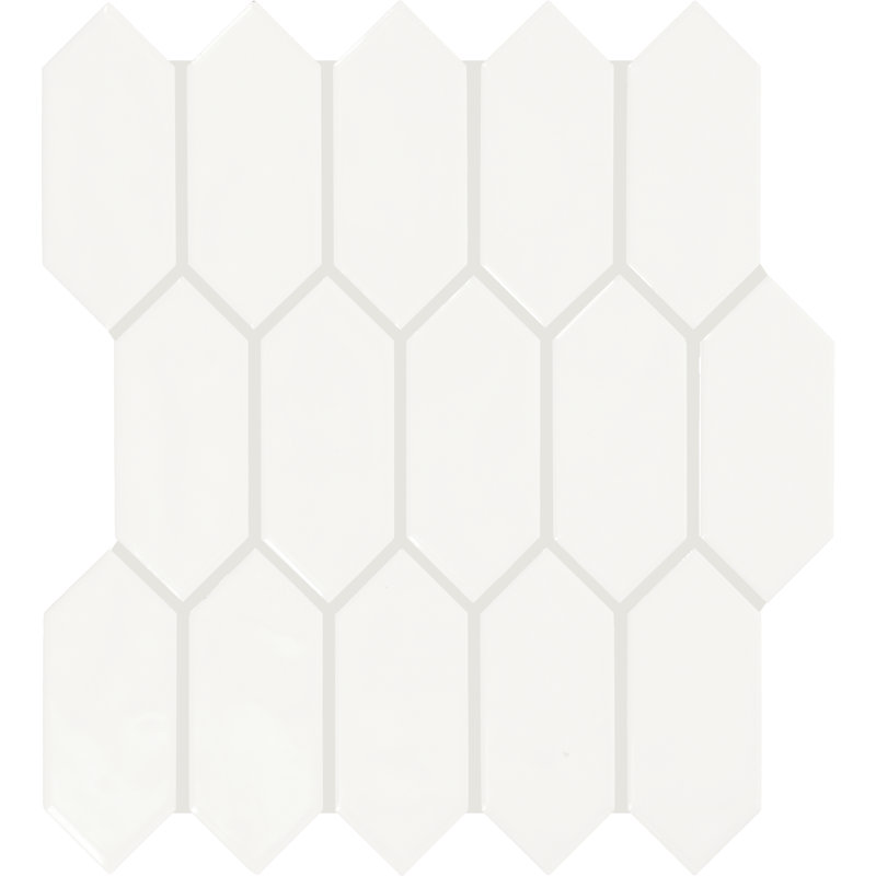 Mythology 2" x 5" Ceramic Picket Mosaic Tile (Set of 12)