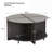 4-Piece Industrial Round Coffee Table-1936087637