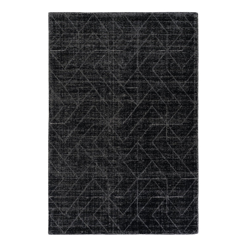Cyndle Hand-Tufted Wool Geometric Area Rug, Rectangle 6'1" x 9'