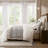 3 Pieces Duvet Cover Set,White+Gray-130473631