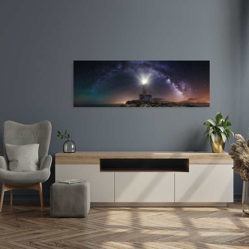Art mural océan pacifique serein et paisible, H 48 po x l 16 po