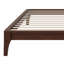 Base de lit plateforme en bois avec support en lattes de bois-219909527