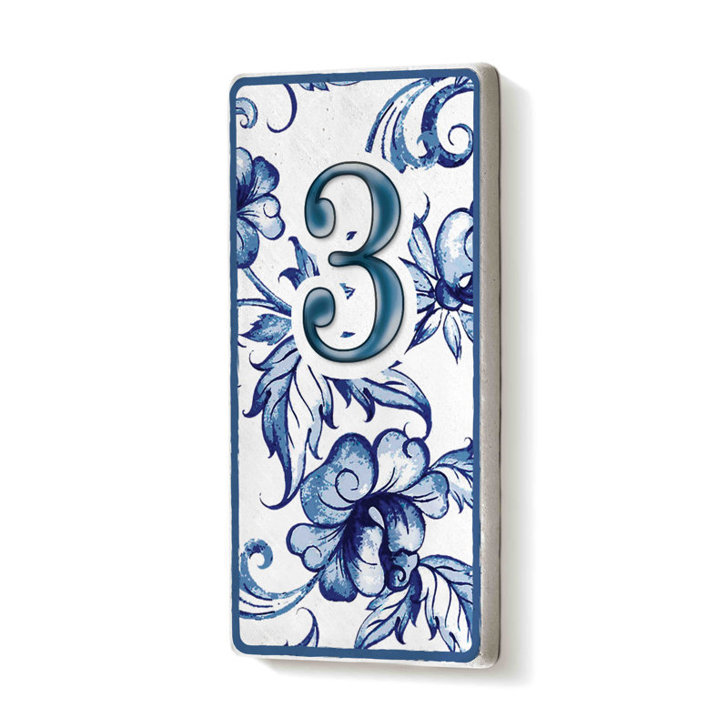 Ewart 15cm H Ceramic Self-Adhesive House Number