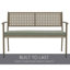 Banc en osier Morgane