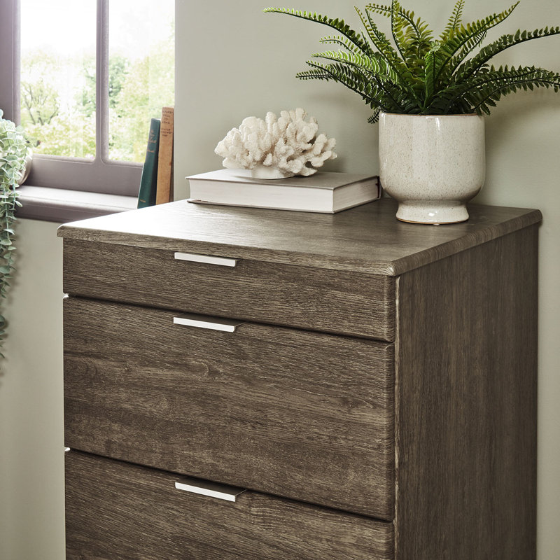 Nagata 50 cm W Chest of 5 Drawers, Dark Brown
