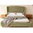 King Size French Retro Wingback Bed Frame, Teddy Fabric Upholstered, Sturdy Slat Support, No Box Spring Needed, Easy Assembly, Beige-1469637850-1469637851