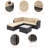 5 - Person Patio Conversation Set with Cushions-251610634