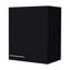 Armoire murale noire pour petits espaces - espace avec 1 porte pour tout décor-1523940446
